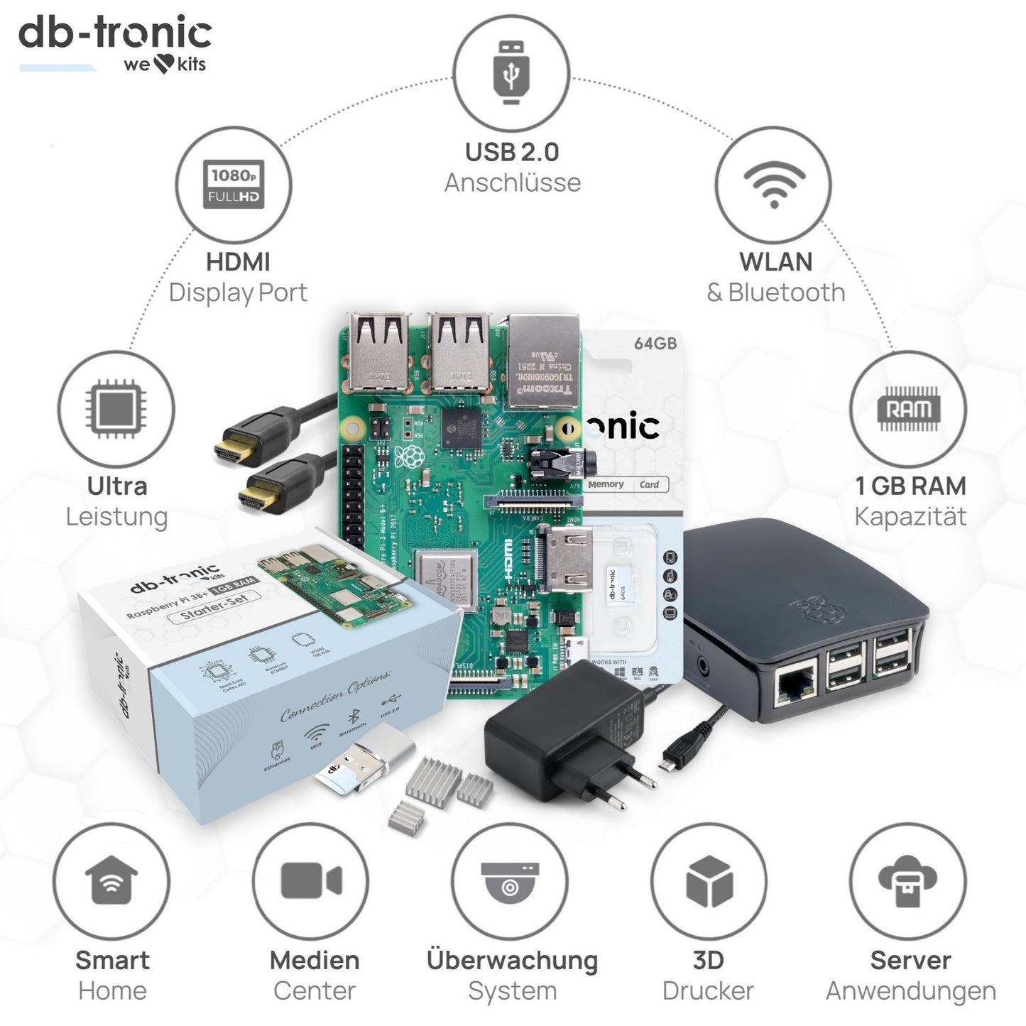 Raspberry Pi 3 B+ Starter-Set