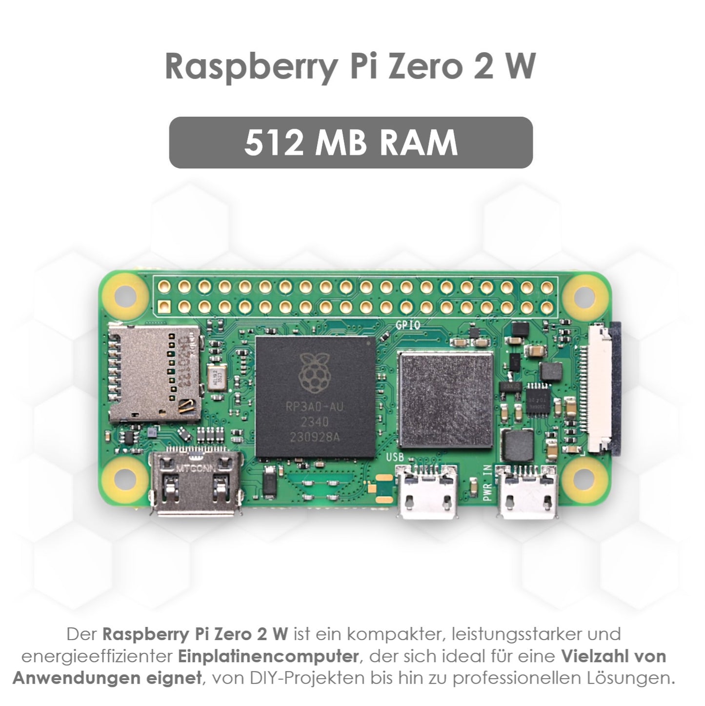Raspberry Pi Zero 2 W Kamera-Set