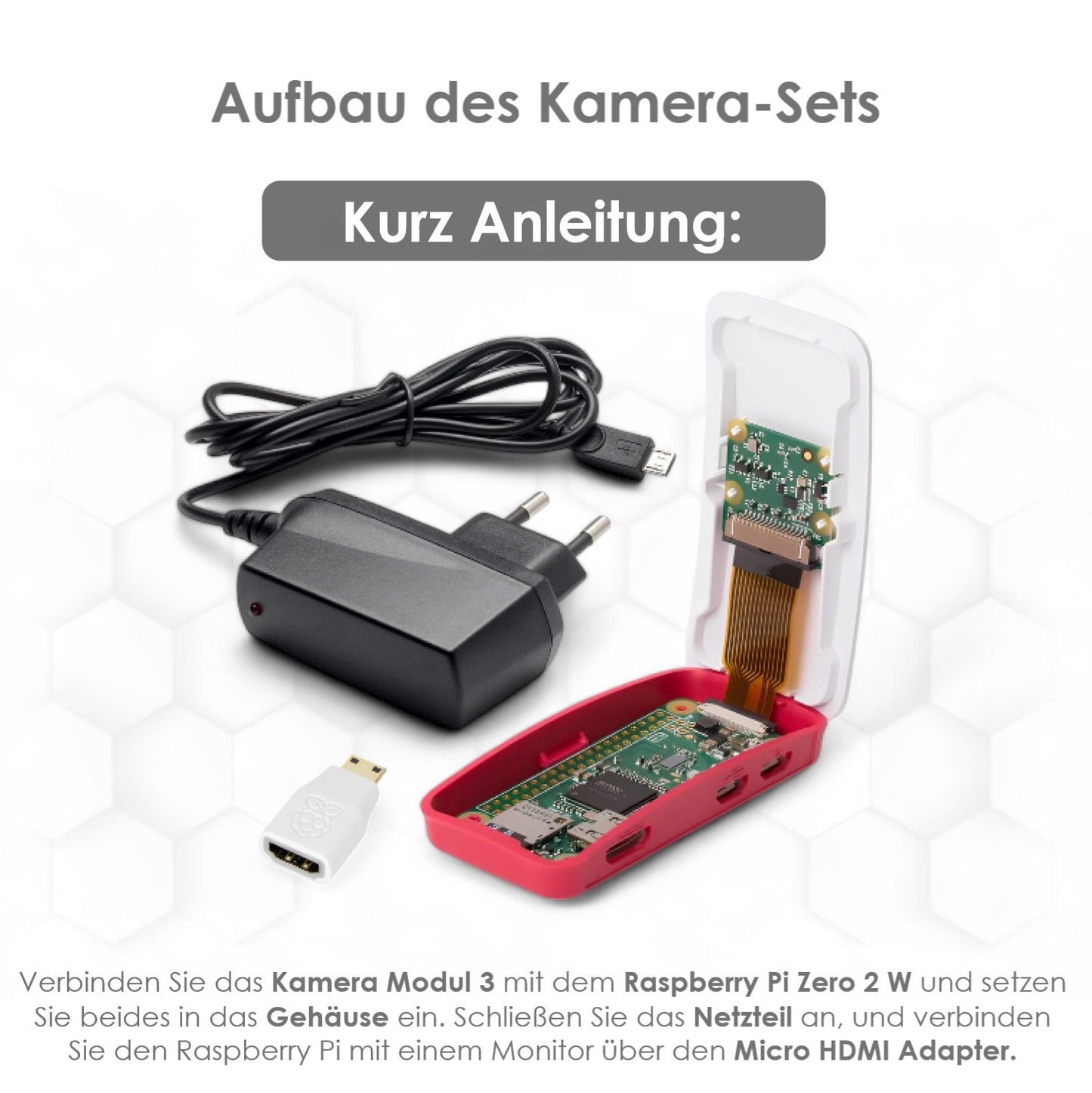 Raspberry Pi Zero 2 W Kamera-Set