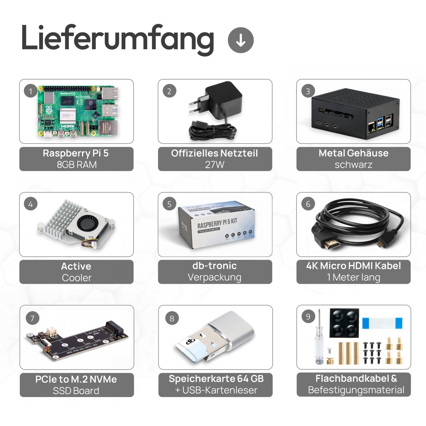 Raspberry Pi 5 PCIe M.2 NVMe Starter-Kit