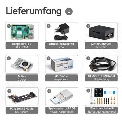Raspberry Pi 5 PCIe M.2 NVMe Starter-Kit