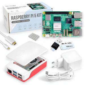 Raspberry Pi 5 Starter-Kit Weiß