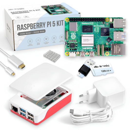 Raspberry Pi 5 Starter-Kit Weiß