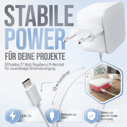 Raspberry Pi 5 Starter-Kit Weiß