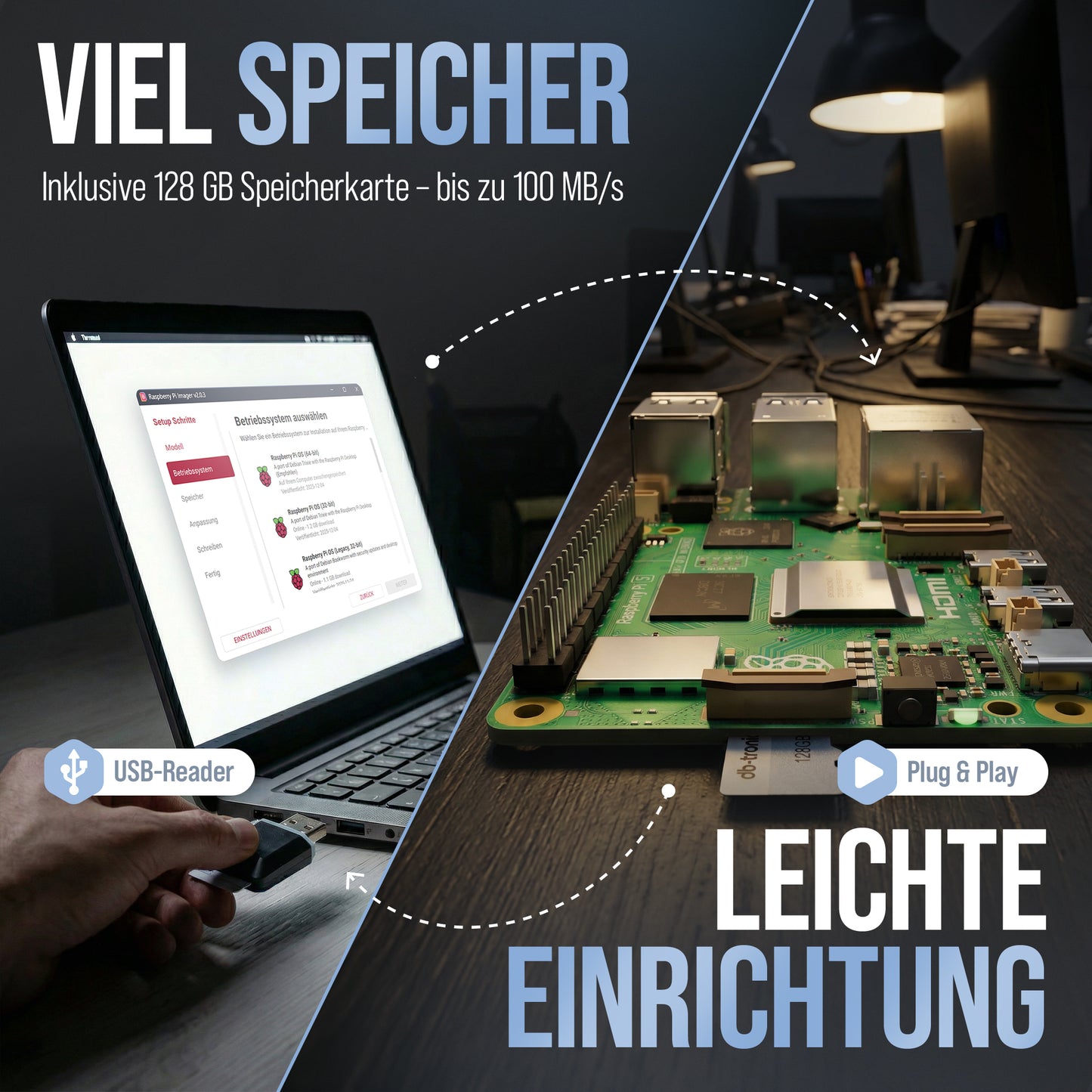 Raspberry Pi 5 Starter-Kit Weiß