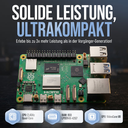 Raspberry Pi 5 Starter-Kit Weiß