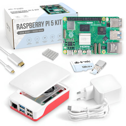 Raspberry Pi 5 Starter-Kit Weiß