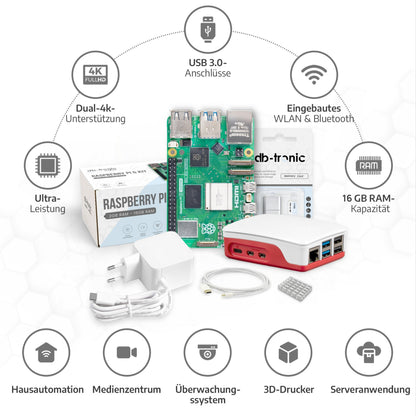 Raspberry Pi 5 Starter-Kit Weiß