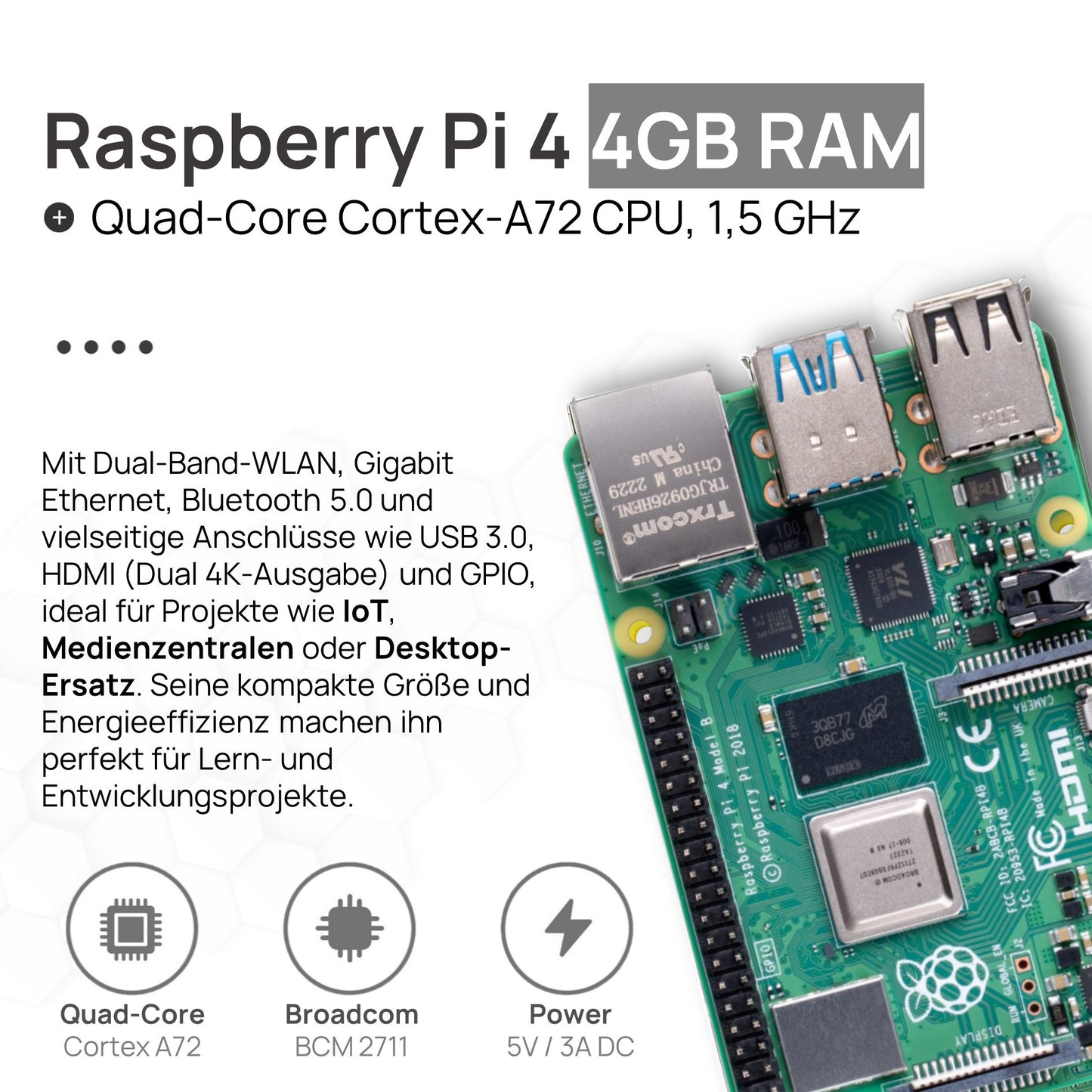 Raspberry Pi 4 Starter-Kit Black Edition