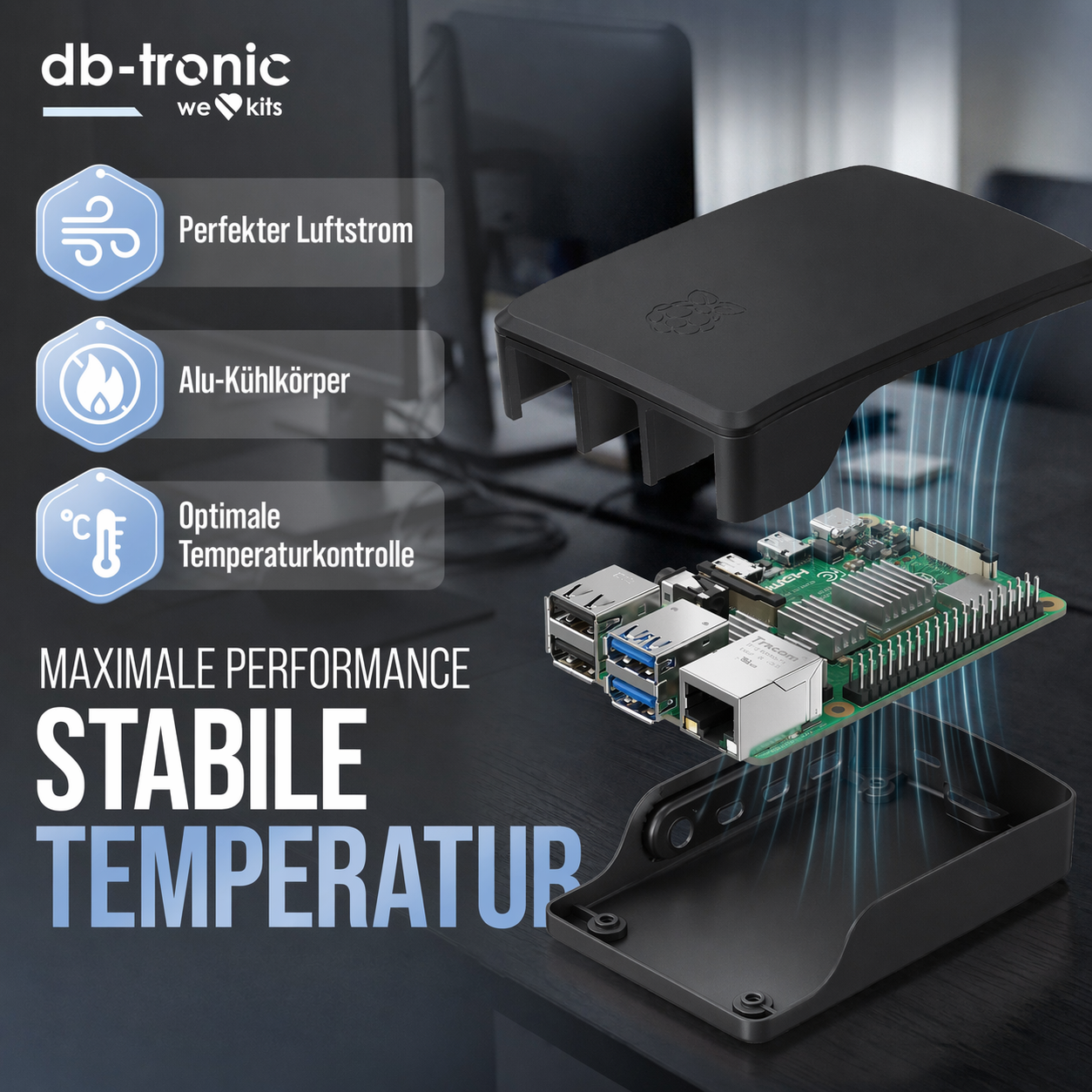 Raspberry Pi 4 Starter-Kit Black Edition