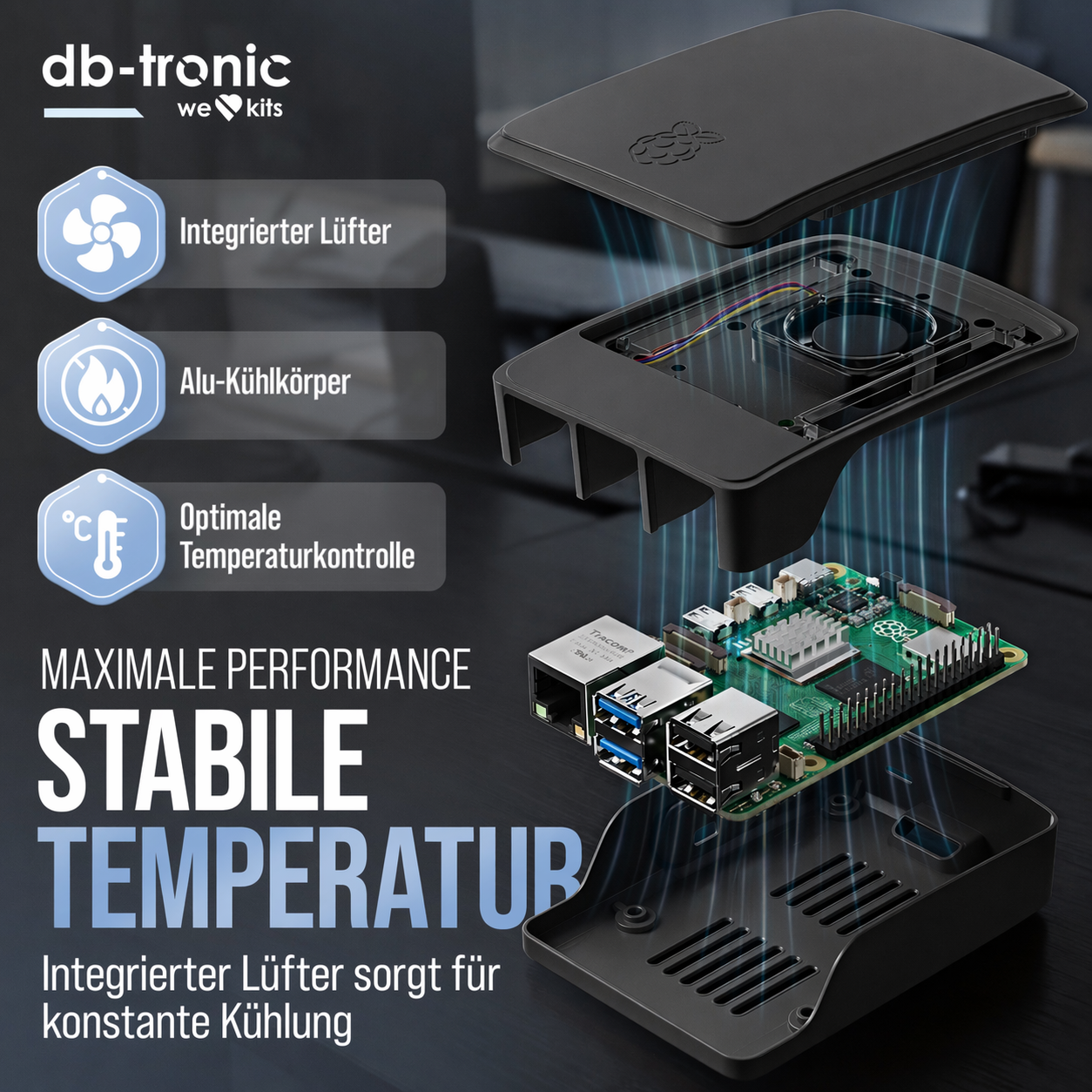 Raspberry Pi 5 Starter-Kit Black Edition