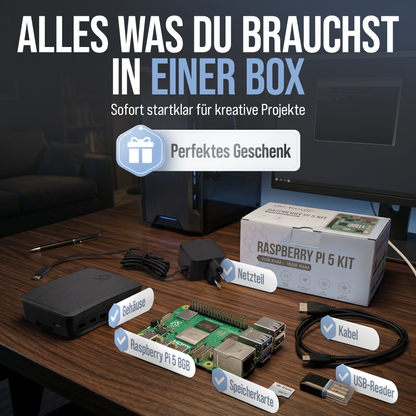 Raspberry Pi 5 Starter-Kit Black Edition