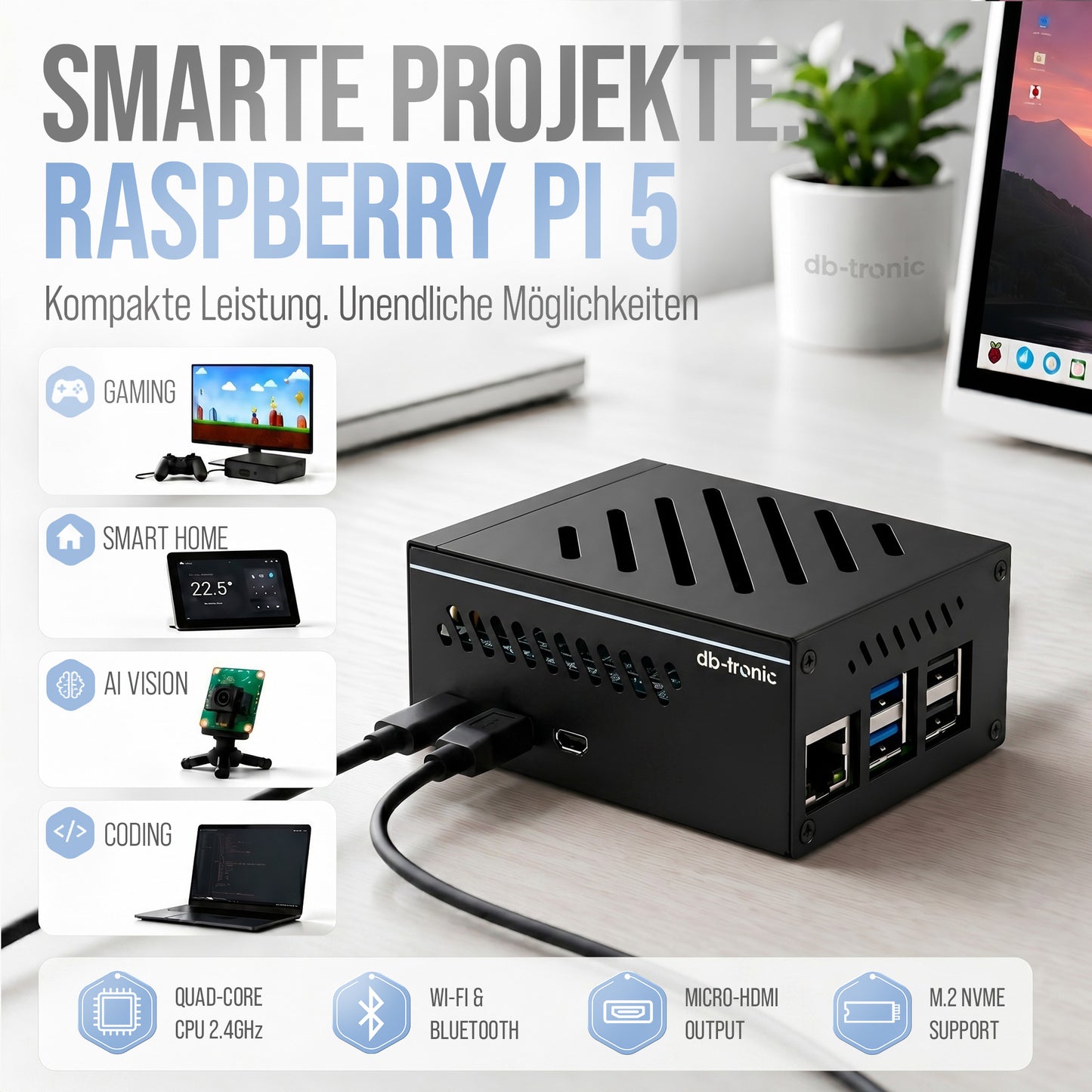 Raspberry Pi 5 PCIe M.2 NVMe Starter-Kit