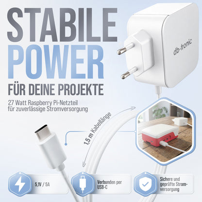 Raspberry Pi 5 Starter-Kit Weiß