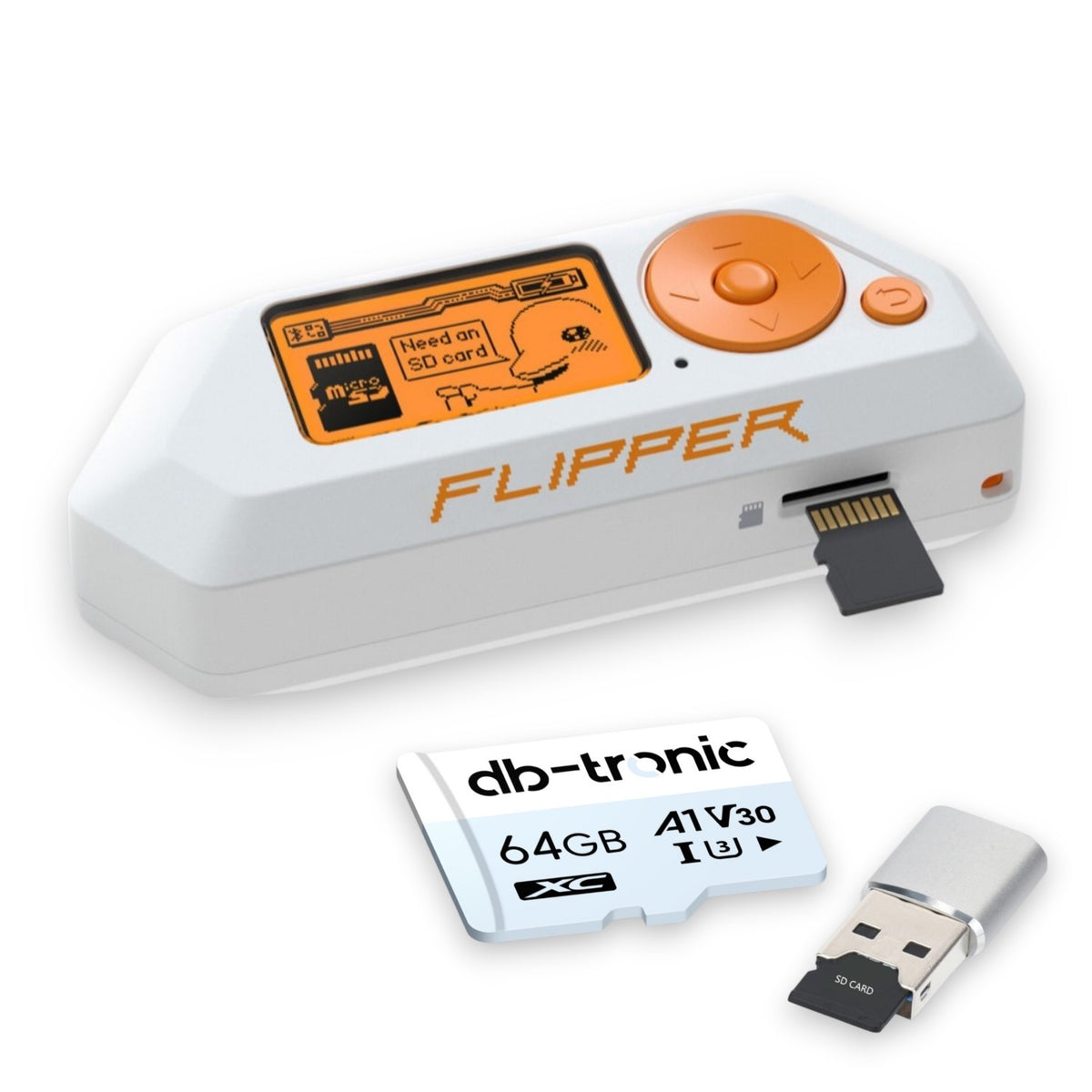 Flipper Zero Set | Flipper Zero | 64GB microSD Karte | SD 