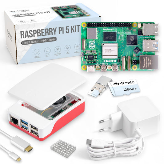 Raspberry Pi 5 Starter-Kit Weiß
